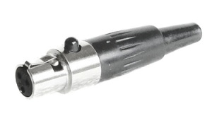 Mini XLR-Buchse  auf Klinkenbuchse 6,3mm mono