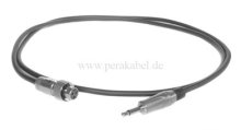 Mini XLR-Kabel SC-Cicada SO-D14 2x0,14qmm-Mini XLR-Buchse ( mit Überwurfmutter ) auf Klinkenstecker 3,5mm mono