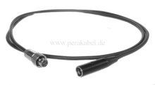 Kabel SC-Cicada SO-D14 2x0,14qmm-Mini XLR_Stecker auf Mini-XLR-Buchse ( mit Überwurfmutter )