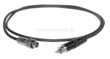 Mini XLR-Kabel SC-Cicada SO-D14 2x0,14qmm-Mini XLR-Buchse ( mit Überwurfmutter ) auf RCA-Stecker