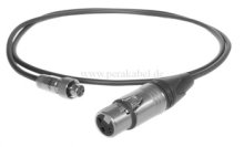 Mini XLR-Kabel SC-Cicada SO-D14 2x0,14qmm-Mini XLR-Buchse ( mit Überwurfmutter ) auf XLR-Buchse