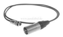 Mini XLR-Kabel SC-Cicada SO-D14 2x0,14qmm-Mini XLR-Buchse ( mit Überwurfmutter ) auf XLR-Stecker