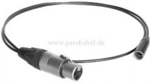 XLR-Buchse Neutrik auf Mini XLR-Stecker Neutrik ( 2x 0,22qmm )