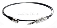 Mini XLR-Stecker 3pol auf Klinkenstecker 6,3mm stereo 3pol