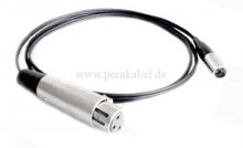 Mini XLR-Stecker 3pol auf XLR-Buchse 3pol