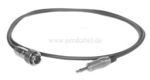 Mini XLR-Kabel SC-Cicada SO-D14 2x0,14qmm-Mini XLR-Stecker ( mit Überwurfmutter ) auf Miniklinke 3,5mm mono