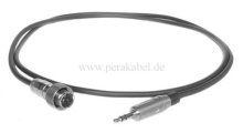 Mini XLR-Kabel SC-Cicada SO-D14 2x0,14qmm-Mini XLR-Stecker ( mit Überwurfmutter ) auf Miniklinke 3,5mm stereo