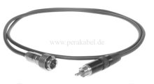 Mini XLR-Kabel SC-Cicada SO-D14 2x0,14qmm-Mini XLR-Stecker ( mit Überwurfmutter ) auf RCA-Stecker
