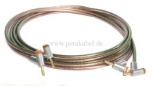 Lautsprecherkabel Sommer ( SC-Orbit MK II )- Best. mit Bananenstecker 4mm gewinkelt