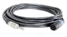 Lautsprecherkabel/Verlängerung ( 2 x 2,5 qmm) Klinkenstecker 6,3mm auf Lautsprecherbuchse