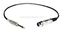 Patchkabel Klinkenstecker 6,3mm 2pol auf XLR-Buchse 3pol