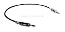 Patchkabel-Miniklinkenstecker 3,5mm mono metall auf Miniklinkenstecker 3,5mm mono metall