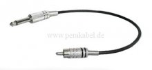 Klinkenstecker 6,3mm mono auf RCA-Stecker