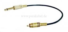 Klinkenstecker 6,3mm mono auf RCA-Stecker ( vergoldet )
