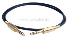 Klinkenstecker 6,3mm stereo vergoldet auf Klinkenstecker 6,3mm stereo vergoldet