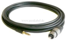 Stereokabel ( SC-Square 4 Core ) Klinkenstecker 4,4mm 5polig auf XLR-Buchse 4 polig Neutrik