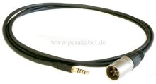 Stereokabel-Klinkenstecker 4,4mm 5polig auf XLR-Stecker 4 polig Neutrik