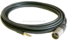 Stereokabel ( SC-Square 4 Core ) Klinkenstecker 4,4mm 5polig auf XLR-Stecker 4 polig Neutrik