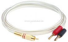 RCA-Stecker auf 2 Bananenhohlstecker-HiFi Lautsprecherkabel