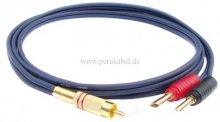 RCA (Cinch)-Stecker verg. auf 2 x Bananenhohlstecker 4mm verg. (DAP AV-48)