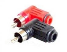 RCA(Cinch)-Kabel (Kabel: 8 x 4 DAP AV-48) 2xStecker/2xStecker gewinkelt