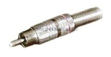 BNC-Stecker metall  auf  RCA-Stecker metall Kabel 75 Ohm