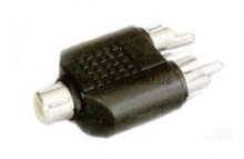 RCA(Cinch)-Buchse auf 2 RCA(Cinch-Stecker