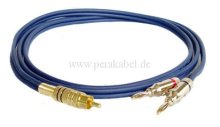 RCA (Cinch)-Stecker verg. auf 2 x Bananenstecker 4mm verg. (DAP AV-48)