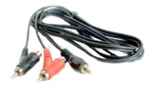RCA-Stecker auf 2 RCA-Stecker / Buchsen   1,8m
