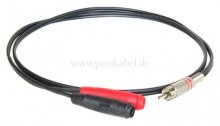 Miniklinkenstecker 3,5mm mono auf 2 x Bananenbuchse 4mm