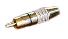 Preview: Klinkenstecker 6,3mm mono verg.Kontakte auf RCA-Stecker verg.Kontakt DAP LC-126