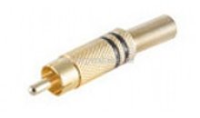 Preview: DIN-Stecker 5 pol 3+5 bel. auf  2 x RCA-Stecker