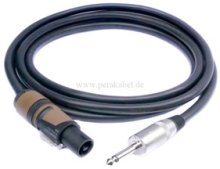 Lautsprecherkabel (Boxenkabel 2 x 2,5 qmm) Klinkenstecker auf Speakon