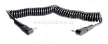 Patchkabel-Spiralkabel Miniklinkenstecker 3,5mm mono gewinkelt