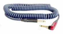 Gitarrenkabel - Spiralkabel IK5 - Klinken Neutrik NP2X-B/NP2RX-AU-Silent  6m