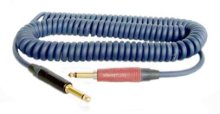 Gitarrenkabel - Spiralkabel IK5- Klinken Neutrik NP2X-B/NP2X-AU-Silent  6m