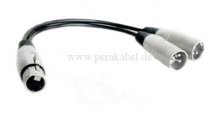 XLR-Buchse 3pol auf 2 x XLR-Stecker 3pol