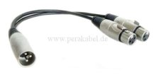 XLR-Stecker 3pol auf 2 x XLR-Buchsen 3pol
