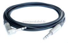Professionelles Stereokabel-Klinkenstecker 6,3mm Neutrik (1x gewinkelt )