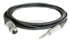 Professionelles Mikrofonkabel-Klinkenstecker 6,3mm Stereo auf XLR-Buchse (Neutrik)