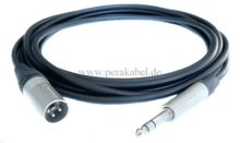 Professionelles Kabel-Klinkenstecker 6,3mm Stereo auf XLR-Stecker (Neutrik)