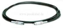 RCA(Cinch)-Kabel Stecker/Stecker metall vernickelt