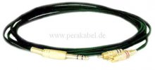 Stereoklinkenstecker vergoldet auf 2x RCA-Stecker vergoldet (6x3)