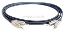 Zwillings-Kabel Klinkenstecker 3,5mm stereo (D)