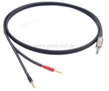 Messleitung-Miniklinkenstecker 3,5mm mono auf 2 x Miniatur-Bananenstecker 2mm (Feder)