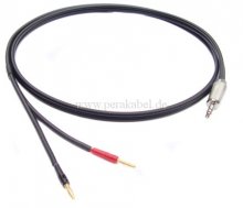 Messleitung-Miniklinkenstecker 3,5mm stereo auf 2 x Miniatur-Bananenstecker 2mm (Feder)