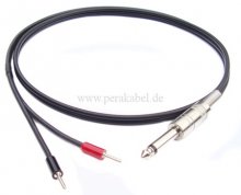 Messleitung-Klinkenstecker 6,3mm mono auf 2 x Miniatur-Bananenstecker 2mm