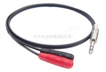 Messleitung-Klinkenstecker 36,3mm stereo auf 2 x Bananenbuchsen 4mm