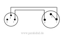Subminiatur Stecker (Pin 1 bel.) auf XLR-Buchse - Kabel SC-Cicada SO-D14 2x0,14qmm