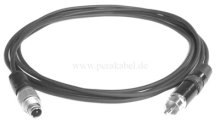 Subminiatur Stecker auf RCA-Stecker - Kabel SC-Cicada SO-D14 2x0,14qmm
